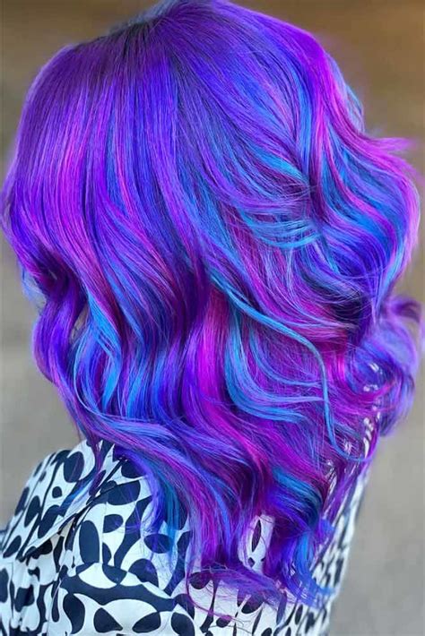 blue and purple hair color ideas